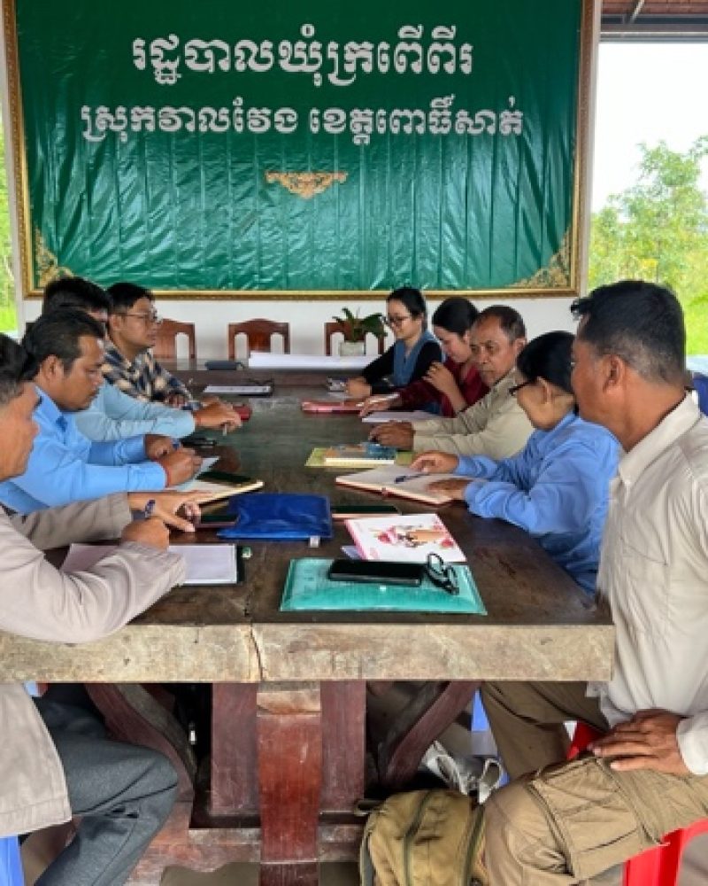 Rainwater harvesting working session in Cambodia