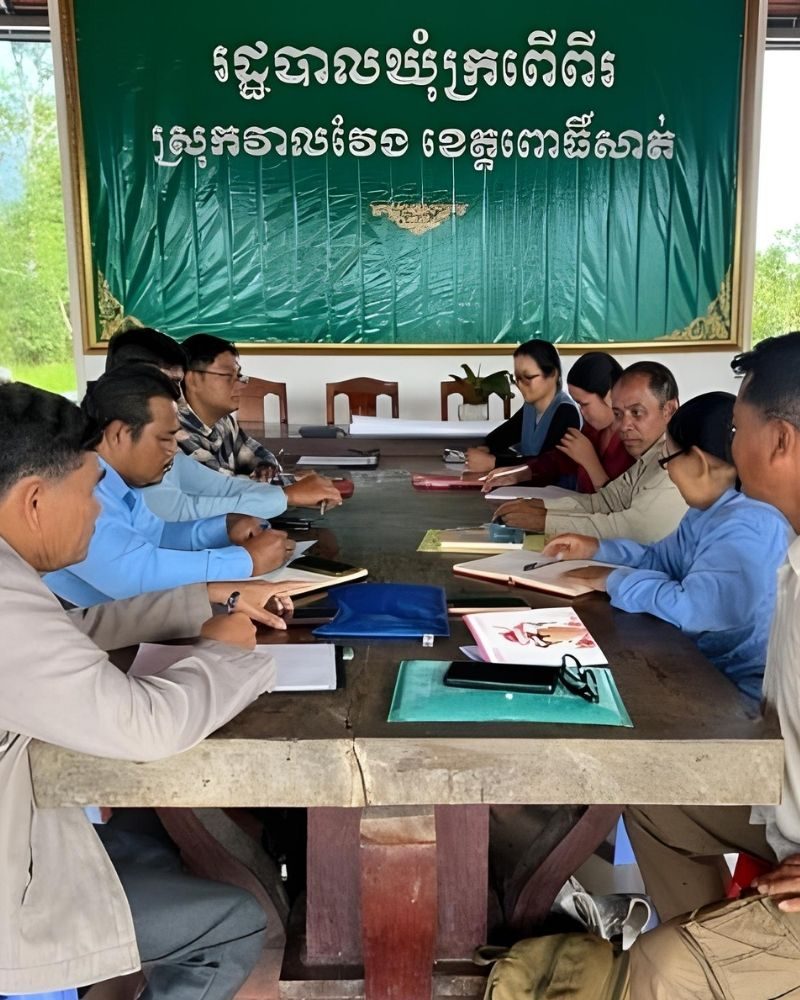 Rainwater harvesting working session in Cambodia